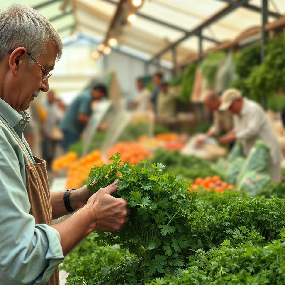 Dream : Buying parsley from the market in a dream