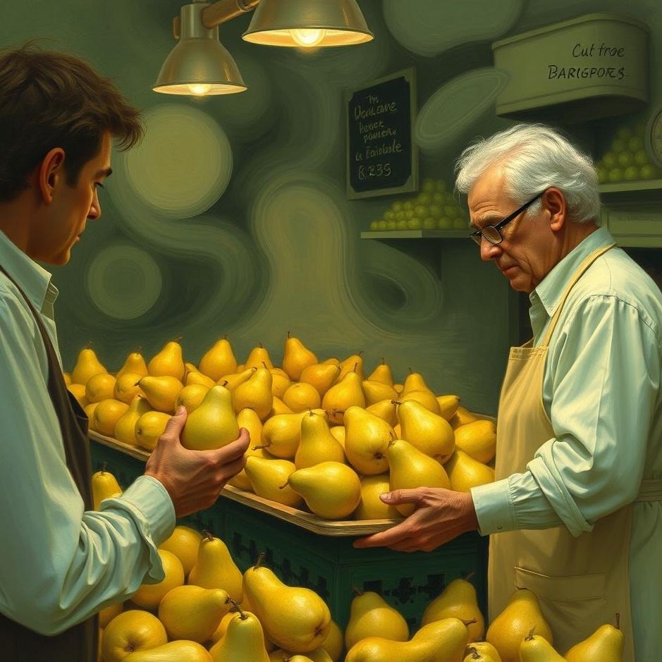 Dream : Buying pears from a greengrocer in a dream