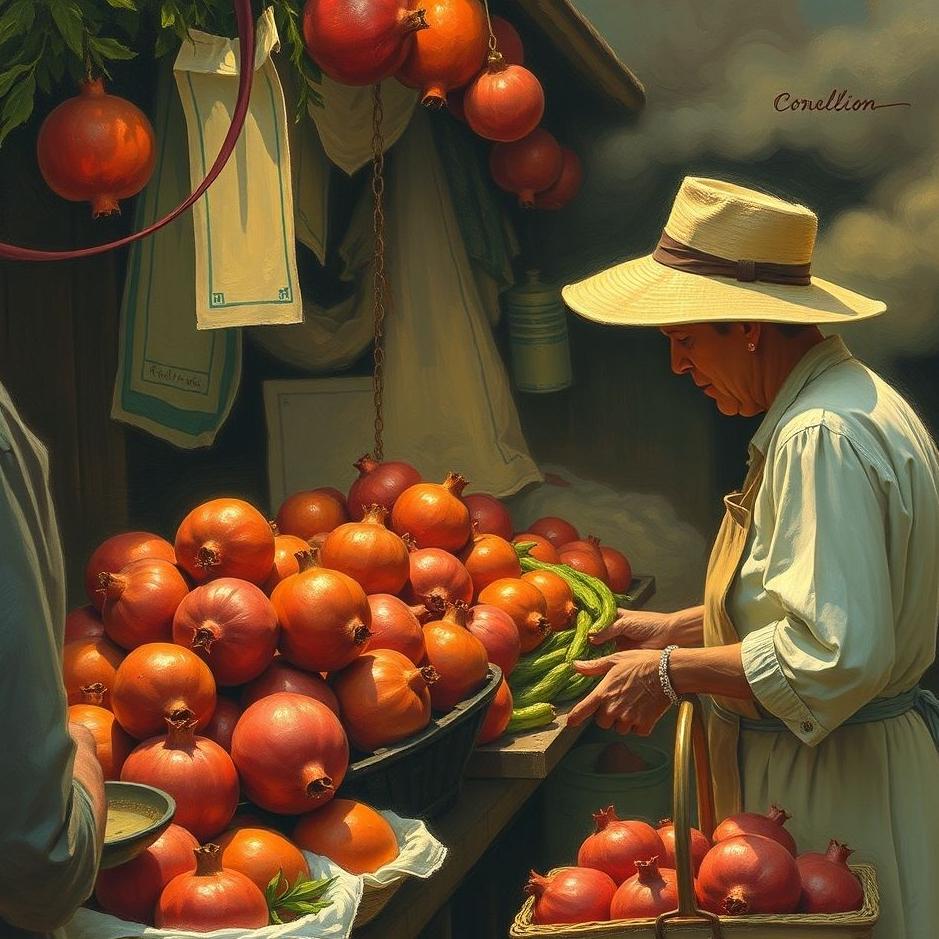 Dream : Buying pomegranates from the market in a dream