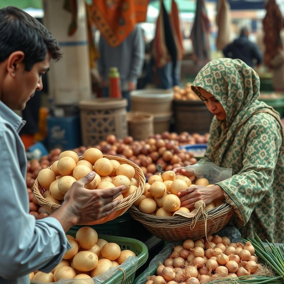 Dream : Buying potatoes and onions from the market in your dream