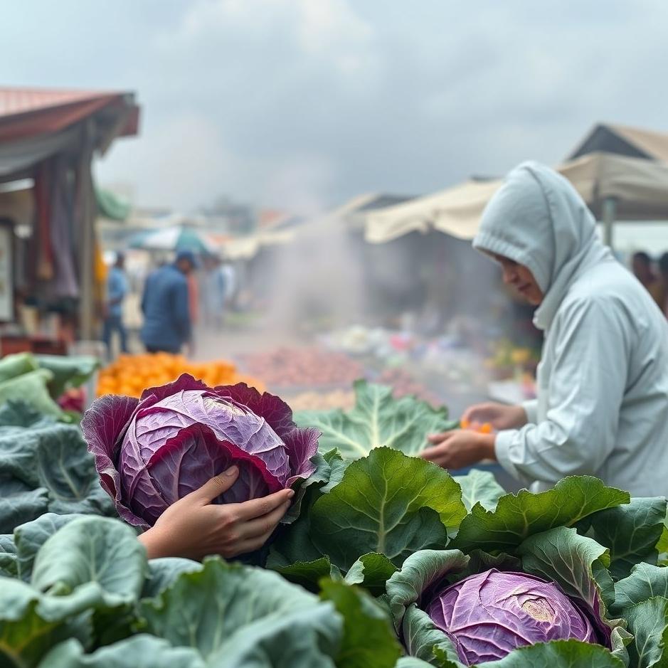 Dream : Buying purple cabbage from the market in your dream