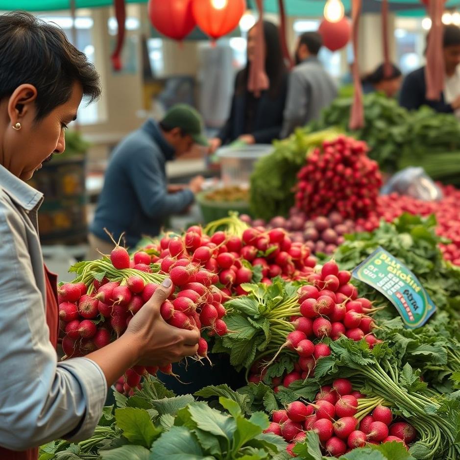 Dream : Buying radishes from the market in your dream