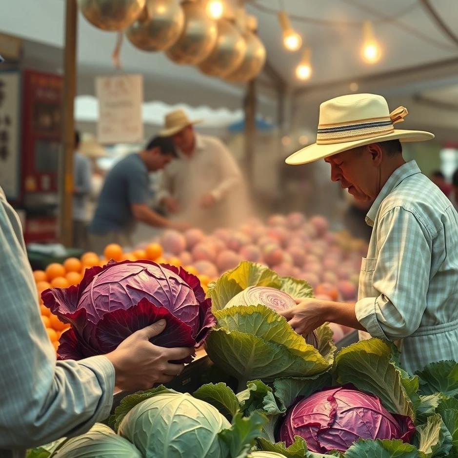 Dream : Buying red cabbage from the market in your dream