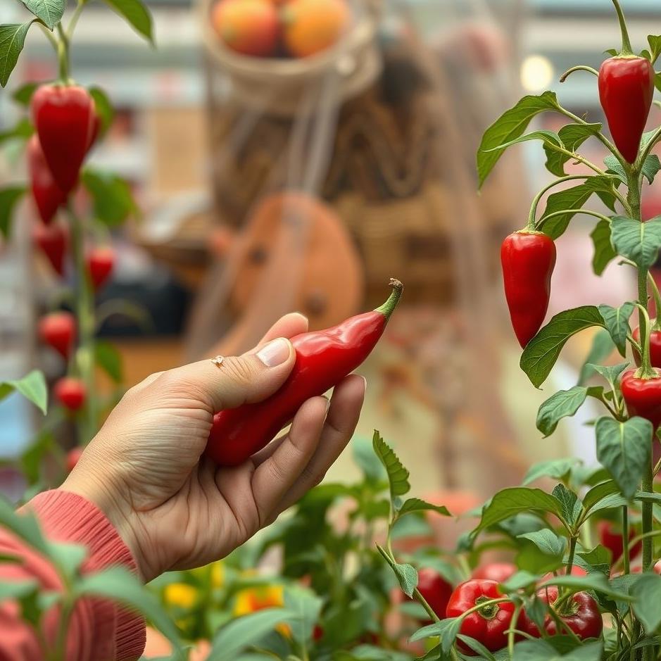 Dream : Buying red pepper in a dream