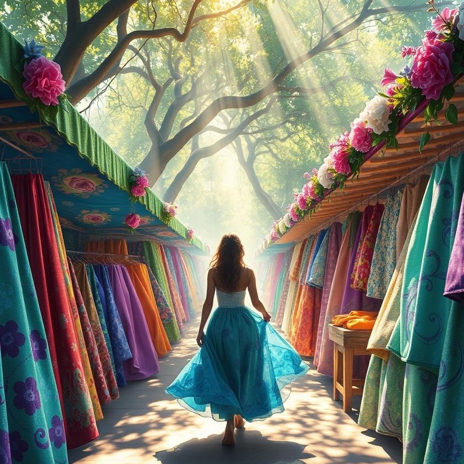 Dream : Buying skirt fabric in a dream