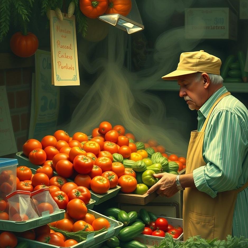 Dream : Buying tomatoes from a greengrocer in a dream