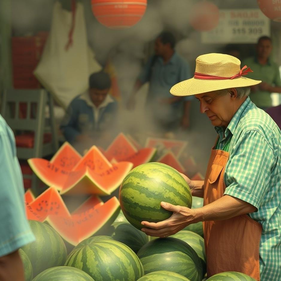 Dream : Buying watermelon from the market in a dream