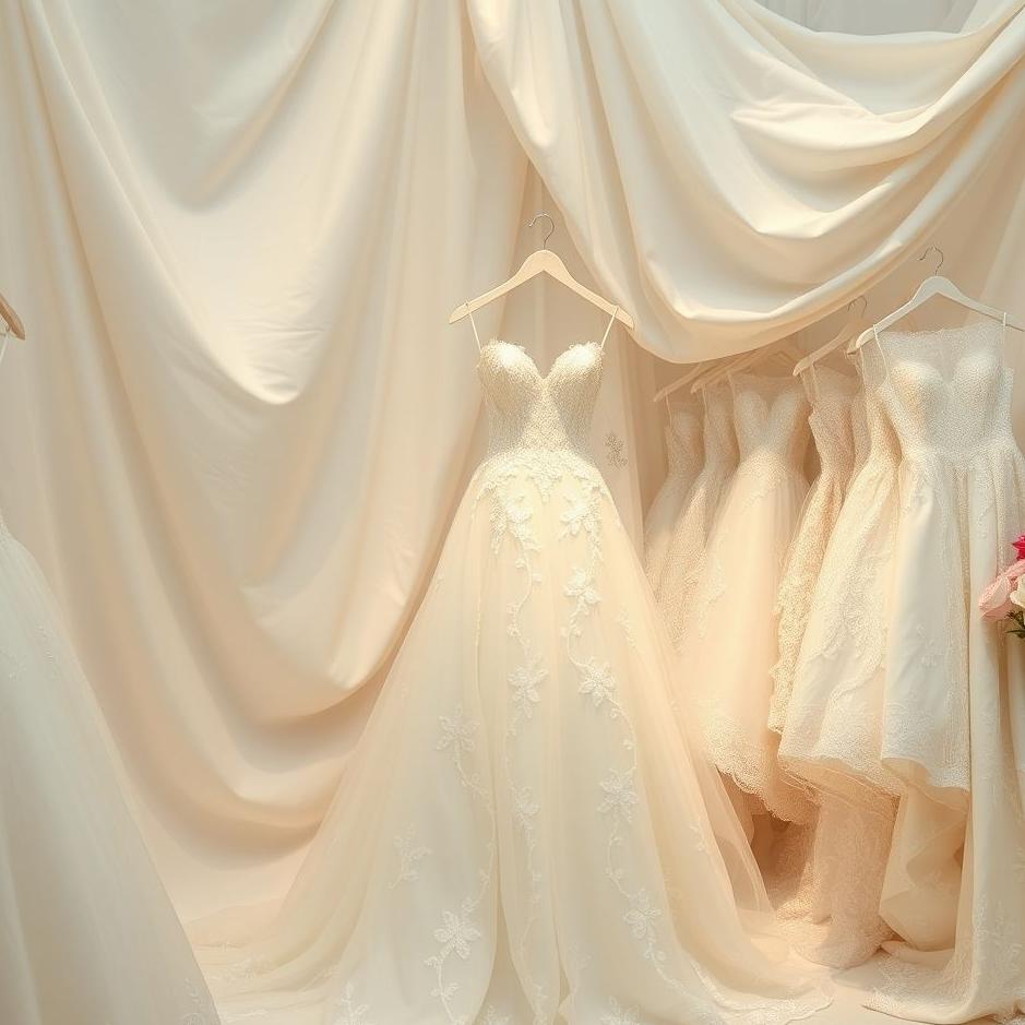 Dream : Buying wedding dress fabric in a dream