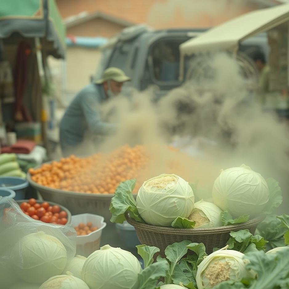 Dream : Buying white cabbage from the market in a dream