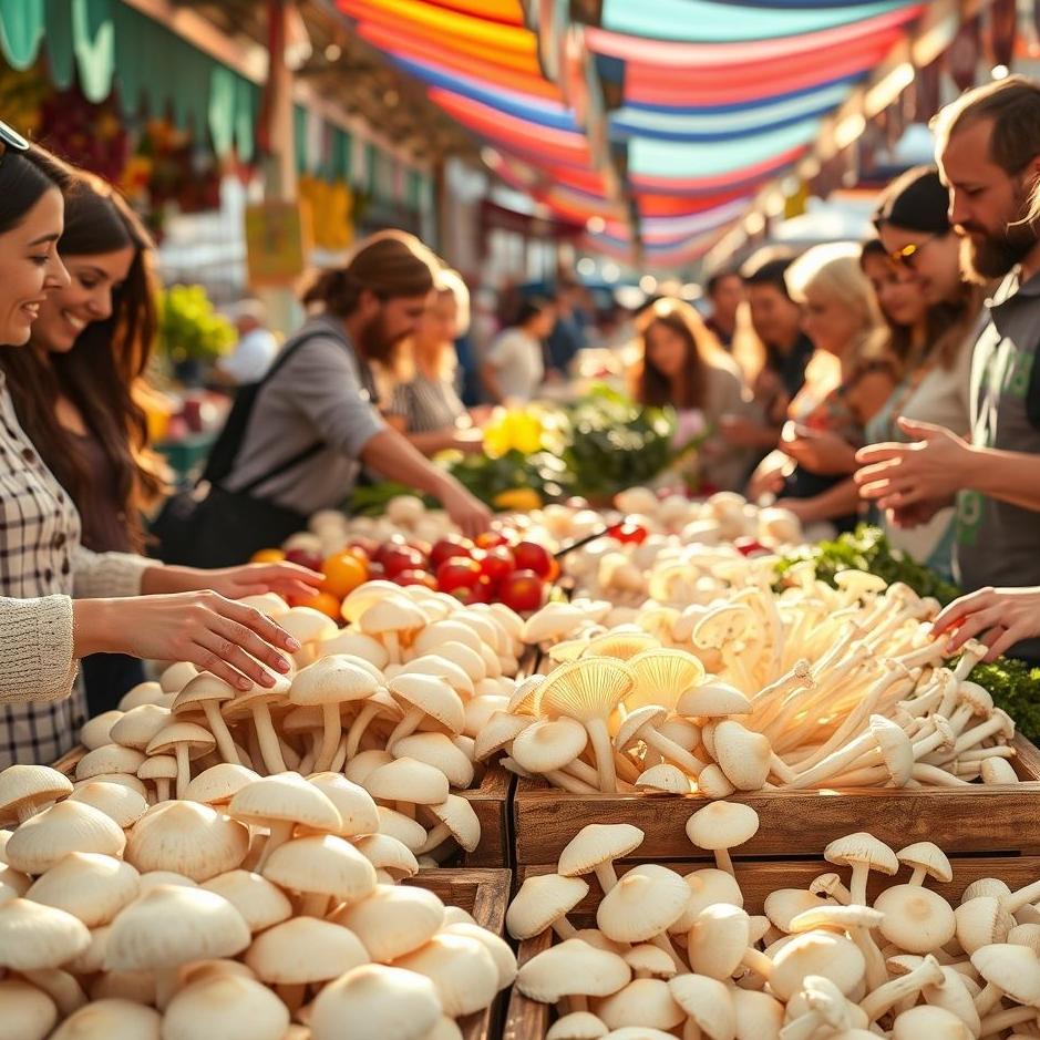 Dream : Buying white mushrooms 