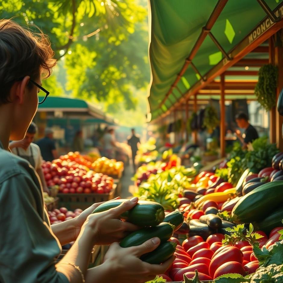Dream : Buying zucchini and eggplant in a dream