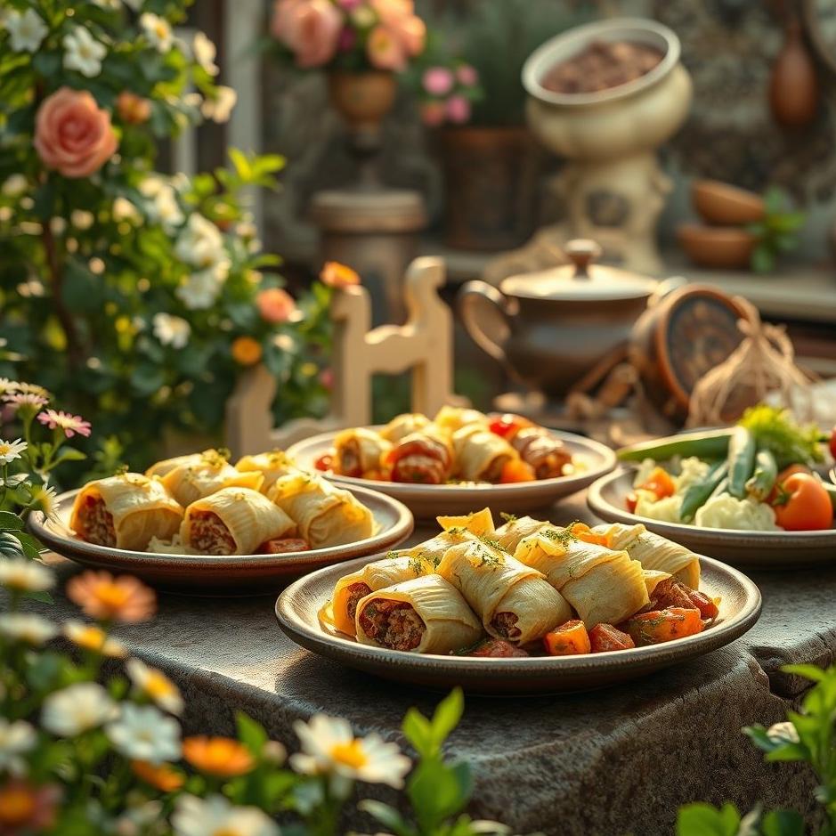 Dream : Cabbage rolls and stuffed vegetables in a dream