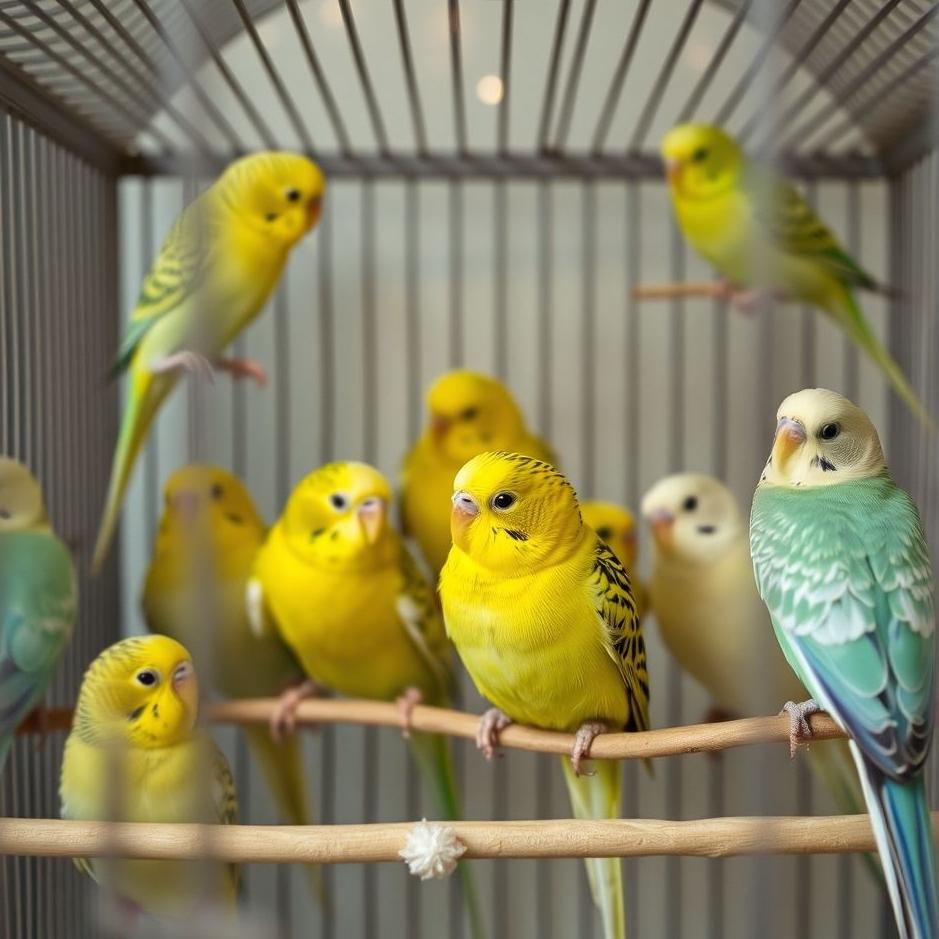 Dream : Cage full of budgies in a dream