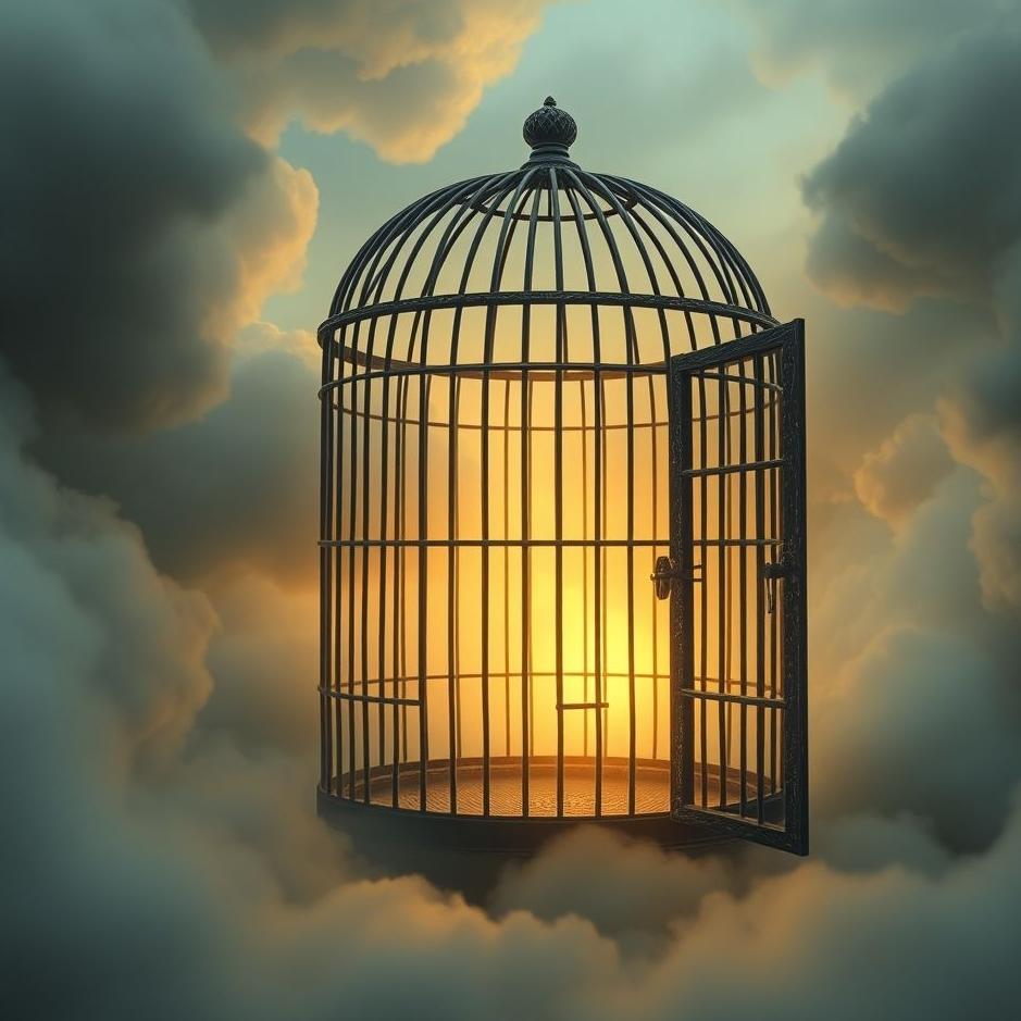 Dream : Cage with an open door in a dream