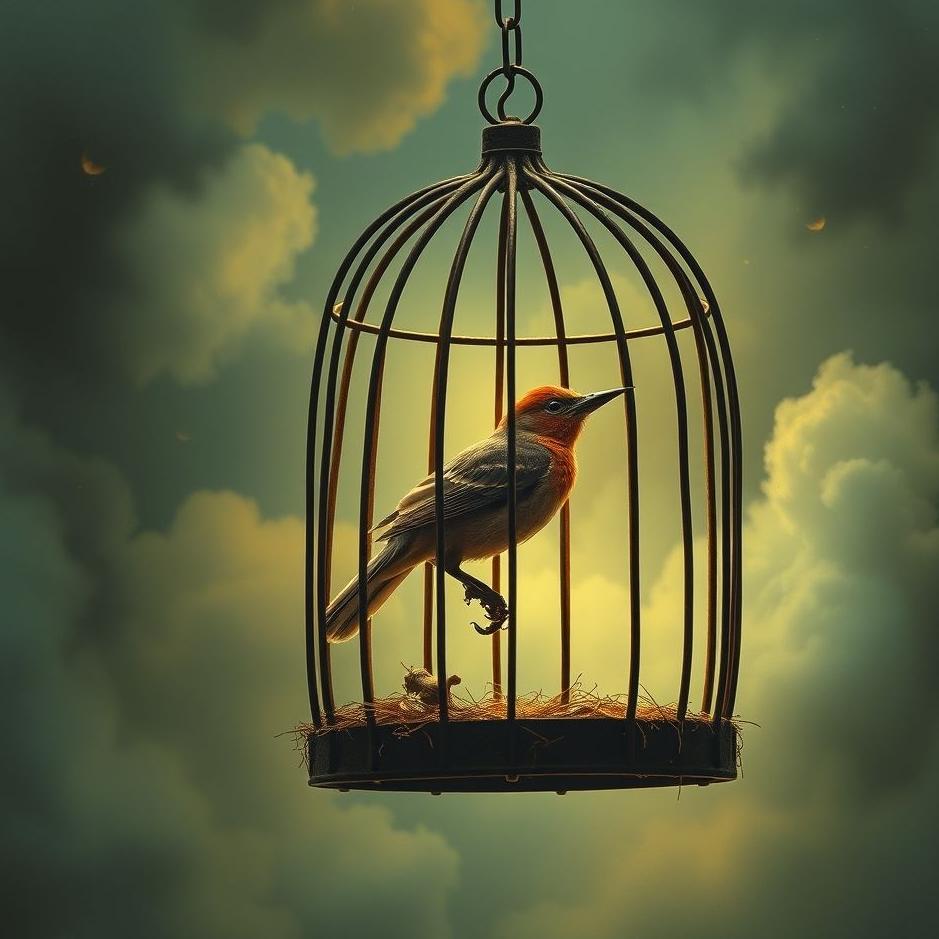 Dream : Caged bird dying in a dream