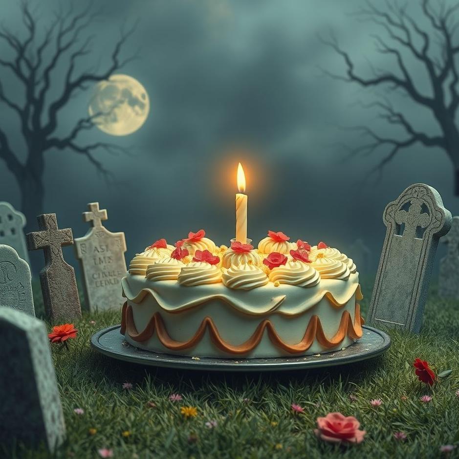 Dream : Cake in a cemetery in a dream