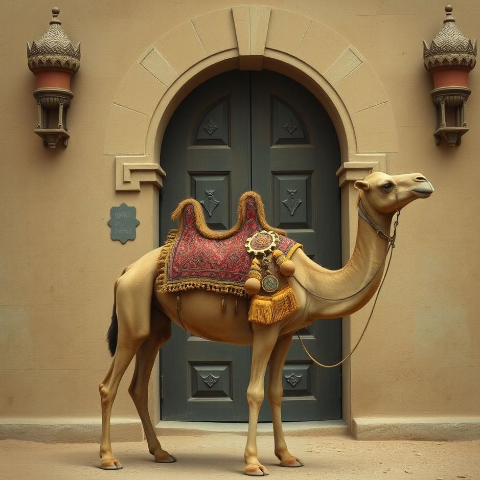 Dream : Camel in front of the door in a dream