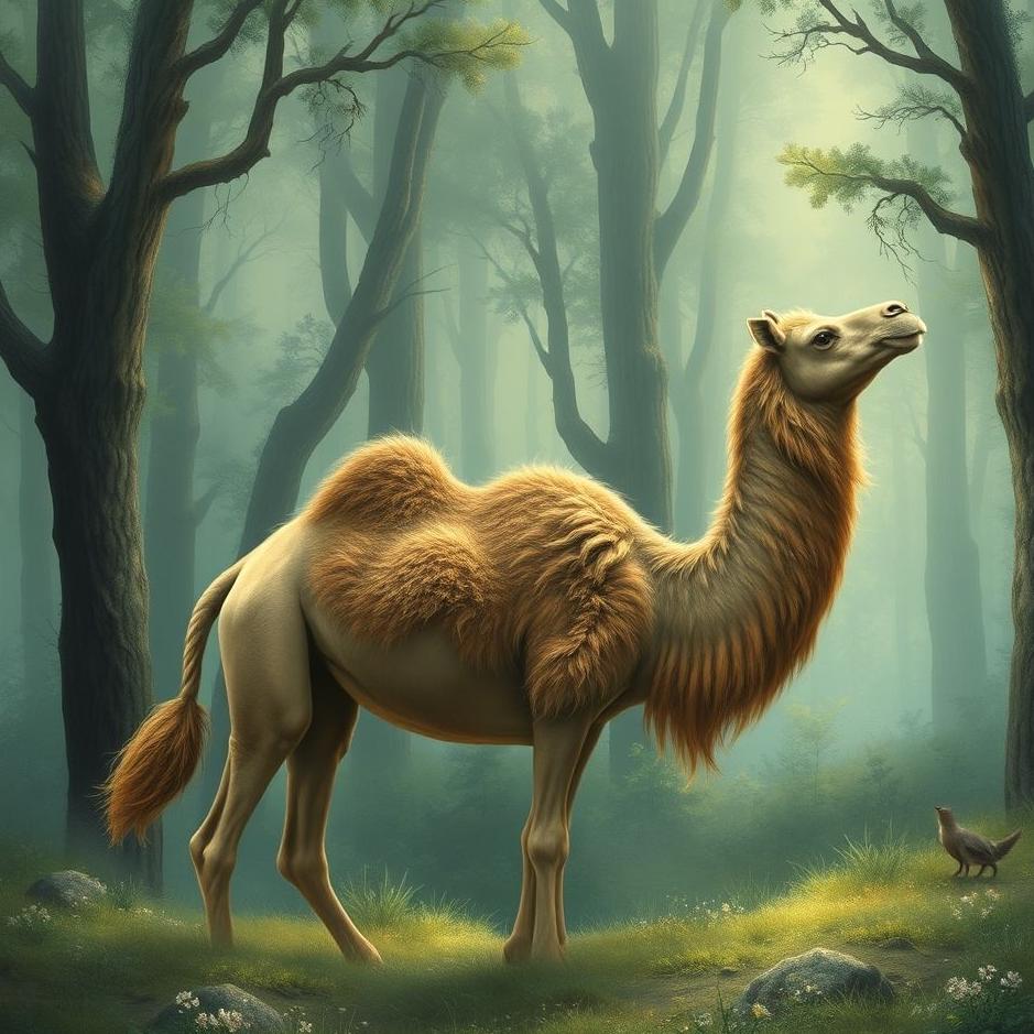 Dream : Camel in the forest in a dream
