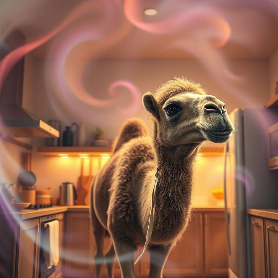 Dream : Camel in the kitchen in a dream
