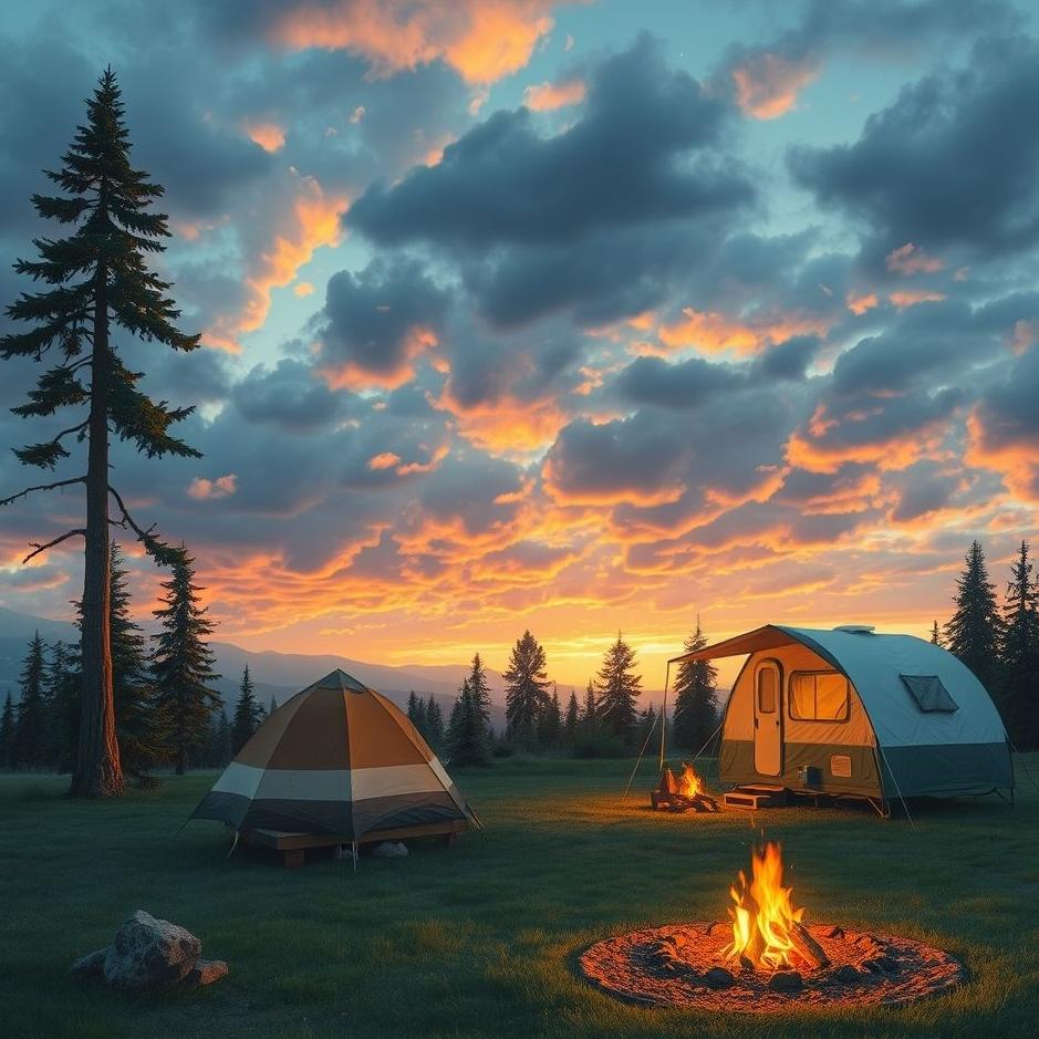 Dream : Camping site in a dream