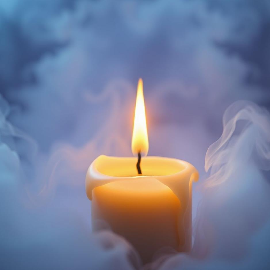 Dream : Candle dripping in a dream