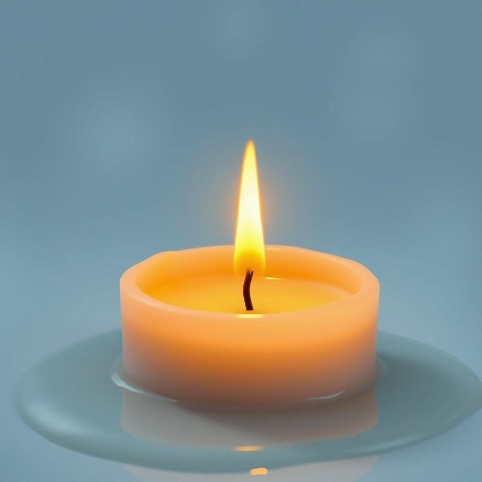 Dream : Candle melting in a dream