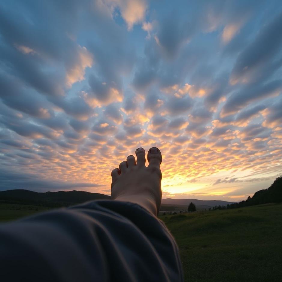 Dream : Capturing from the foot in the dream