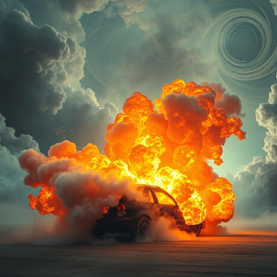 Dream : Car exploding in a dream