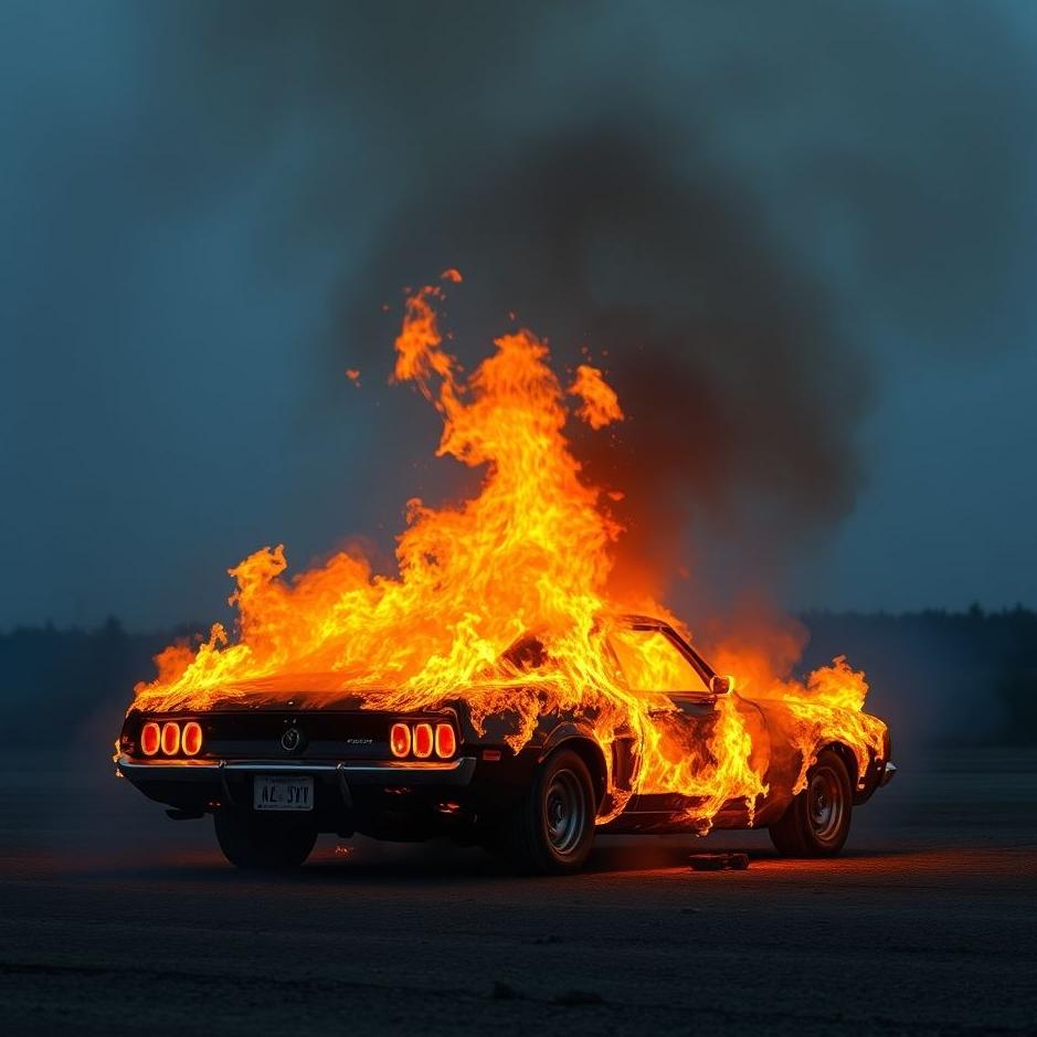 Dream : Car fire in a dream
