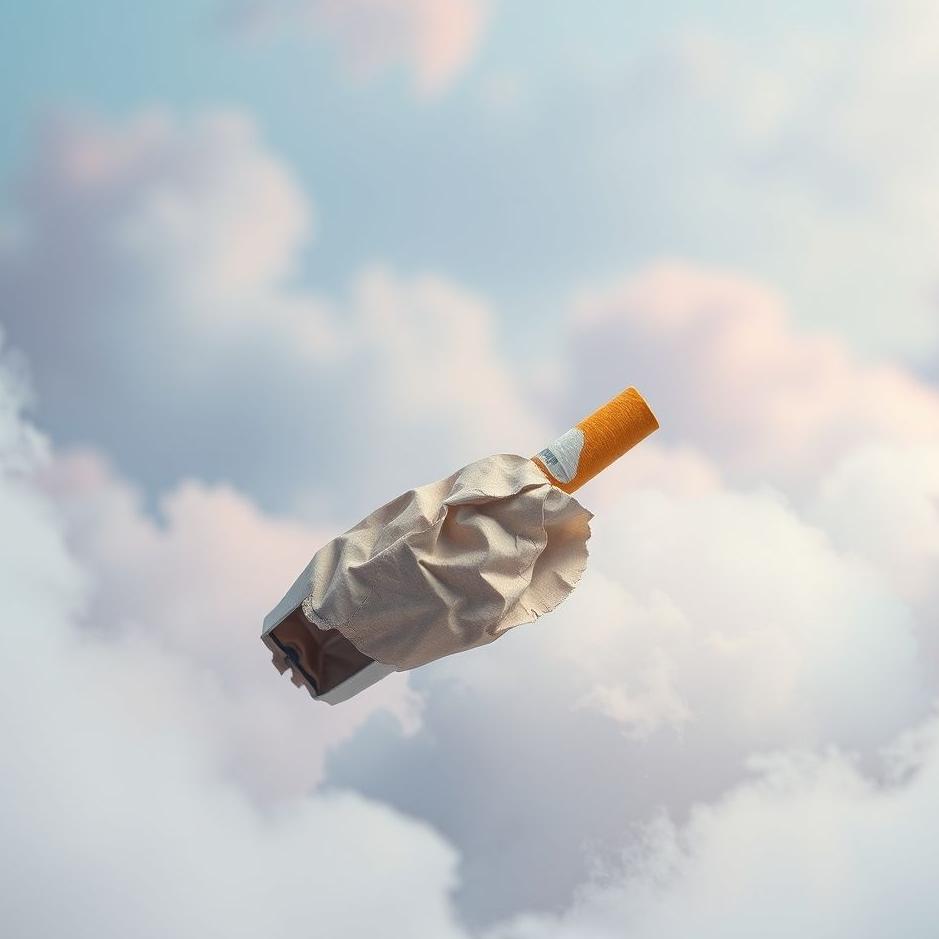 Dream : Cardboard cigarette in a dream