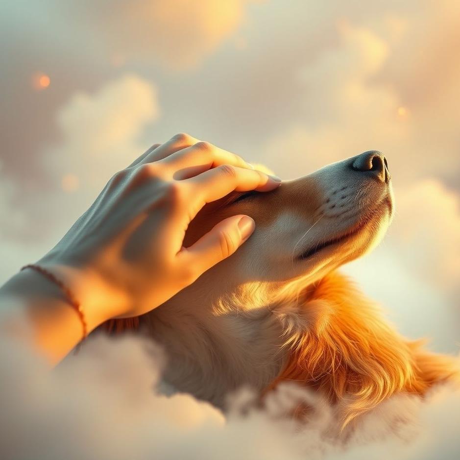 Dream : Caressing a dog's head in a dream