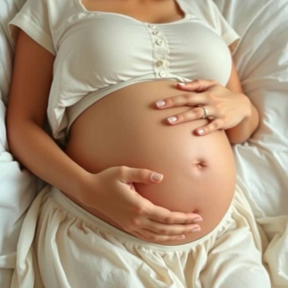 Dream : Caressing your pregnant friend's belly in a dream