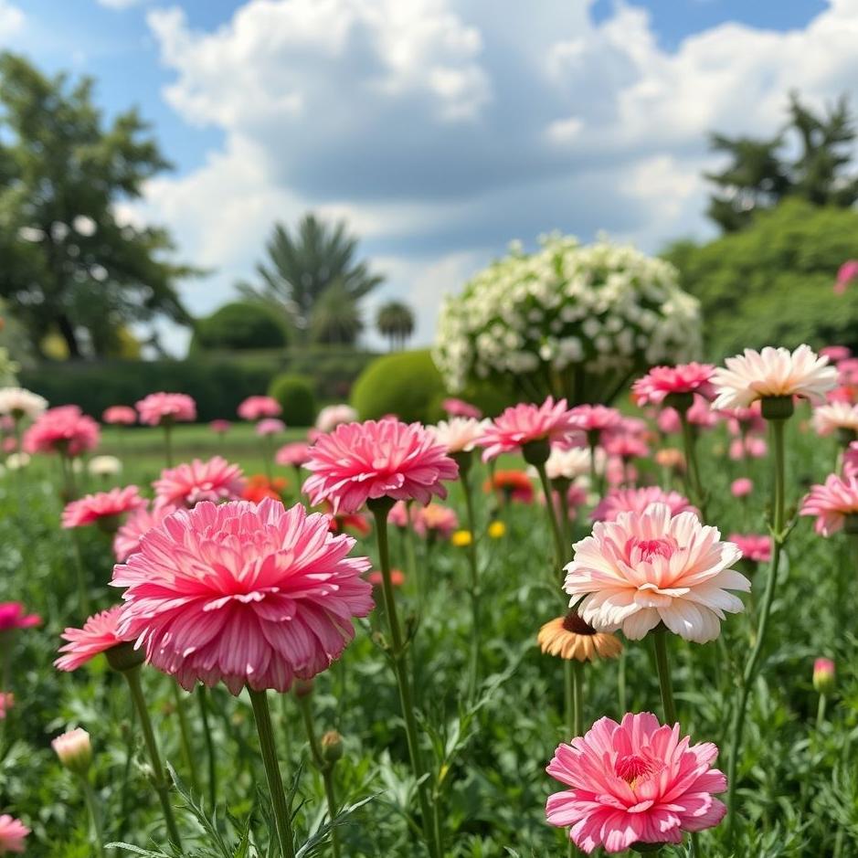 Dream : Carnation garden in a dream
