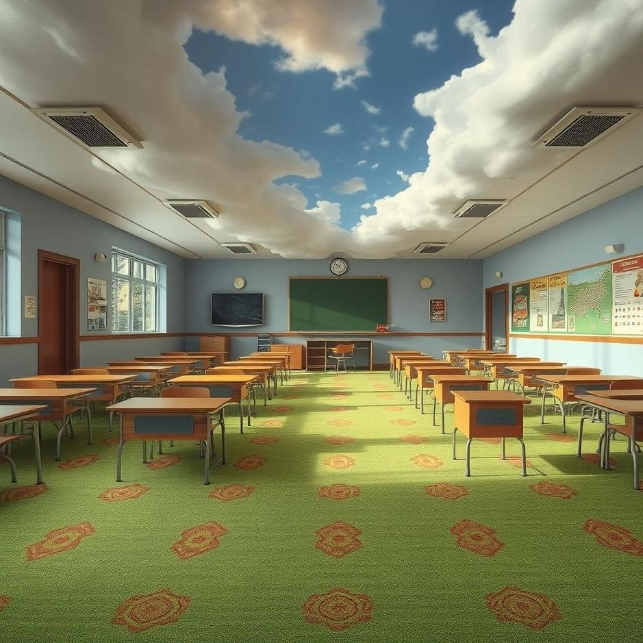 Dream : Carpet in a school in a dream