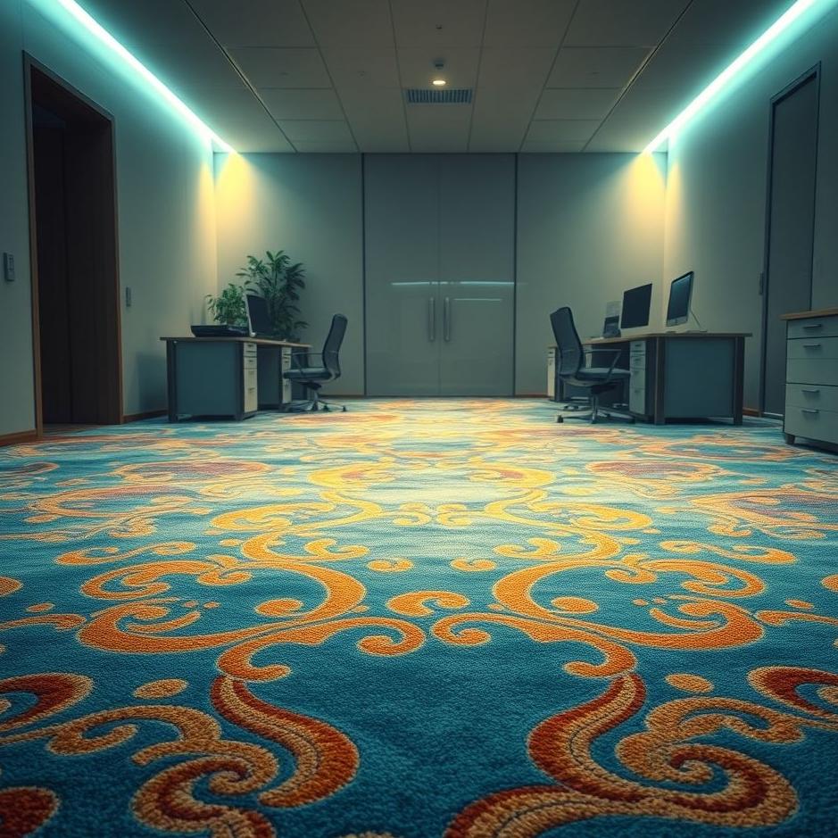 Dream : Carpet in a workplace in a dream