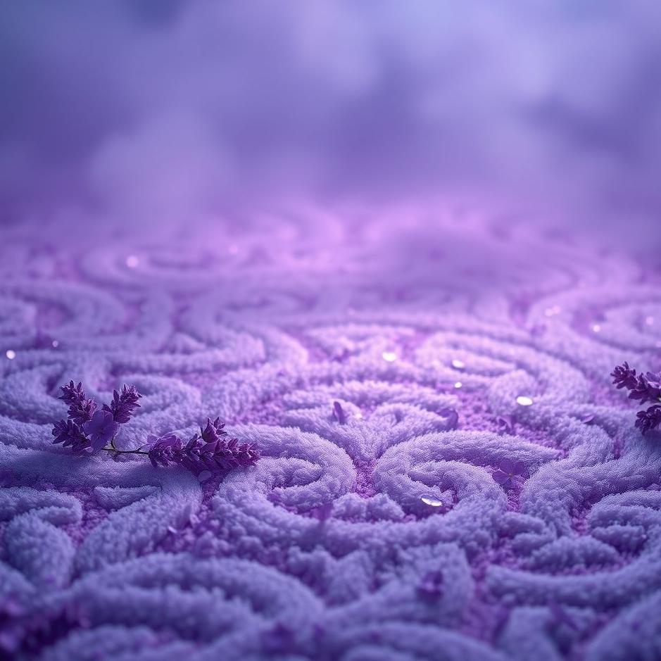 Dream : Carpet with purple flowers in a dream