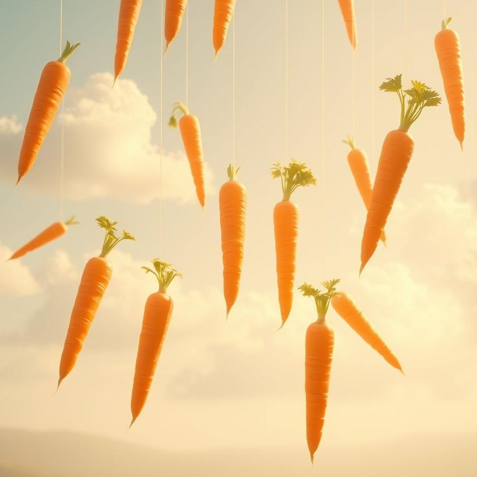 Dream : Carrots falling from the sky in a dream