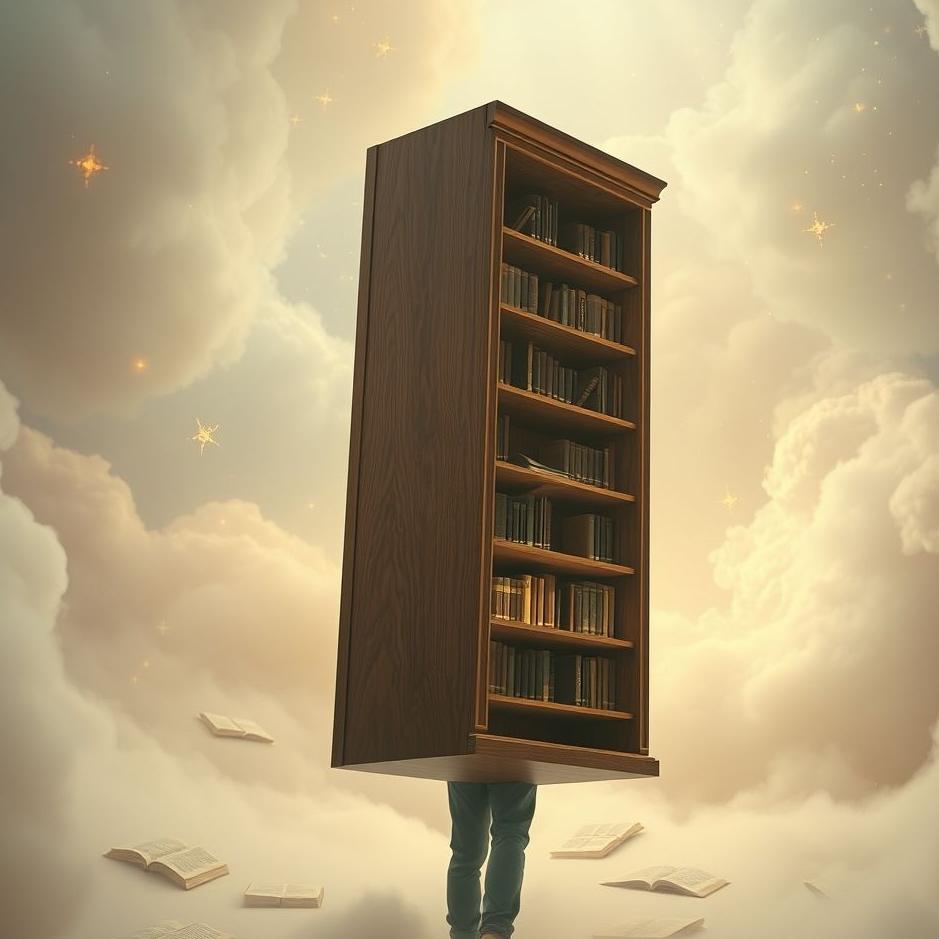 Dream : Carrying a bookcase in a dream