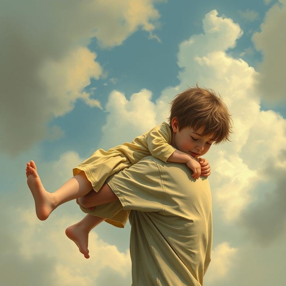 Dream : Carrying a boy in a dream