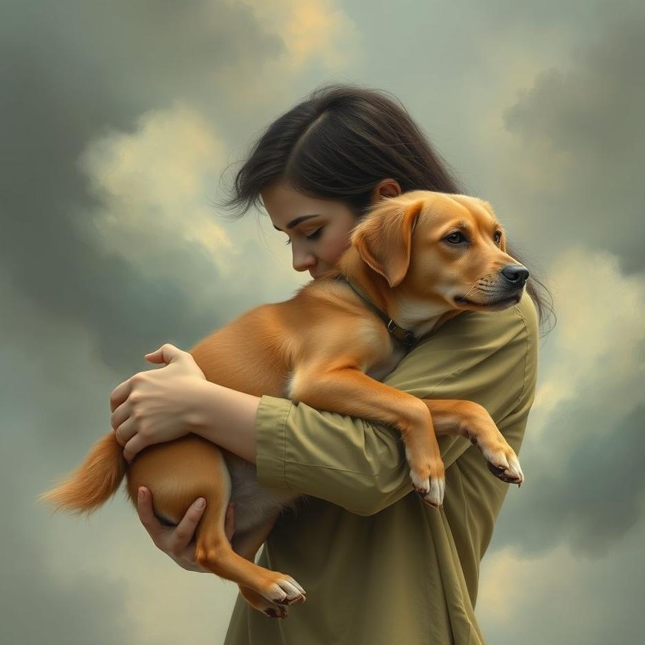 Dream : Carrying a dog in your arms in a dream