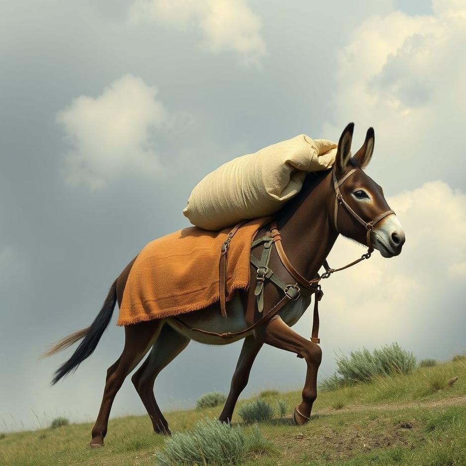 Dream Dictionary : Carrying a donkey with a sack in a dream