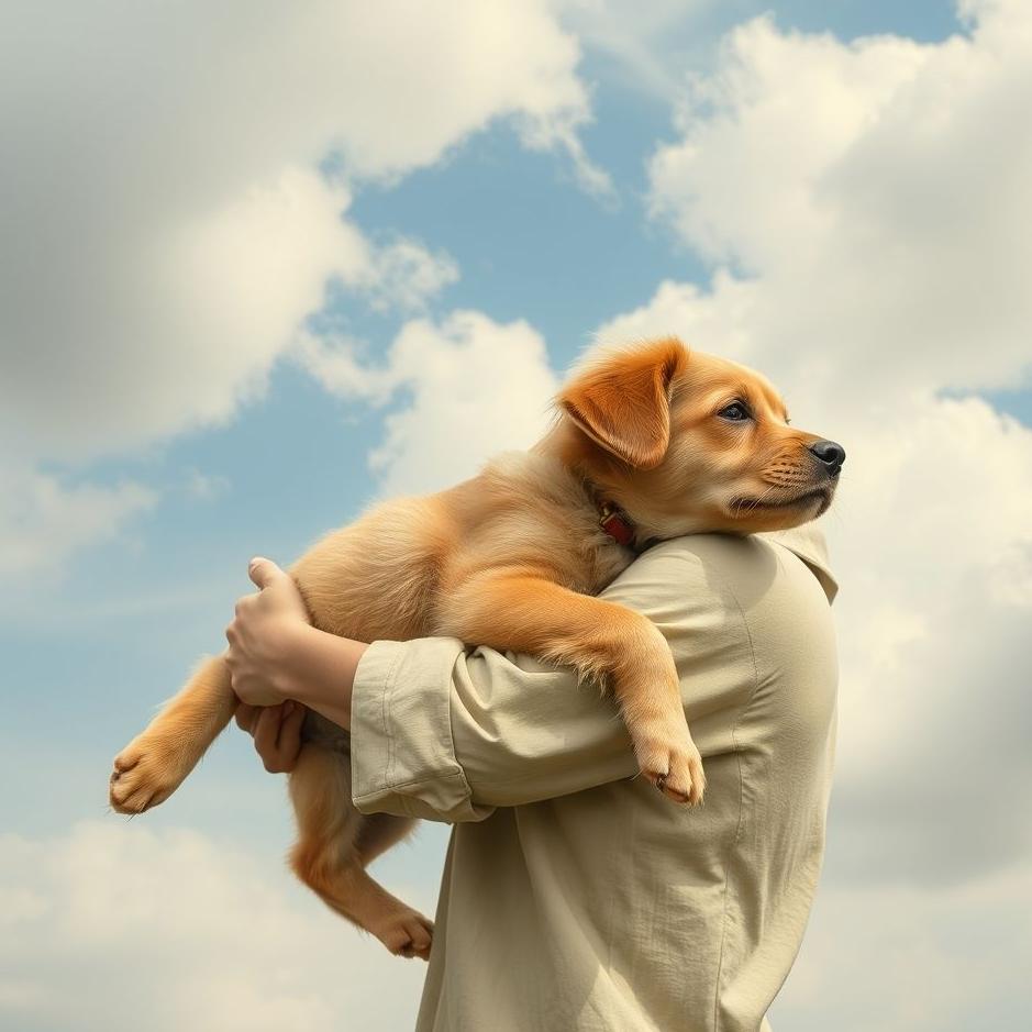 Dream : Carrying a puppy in a dream