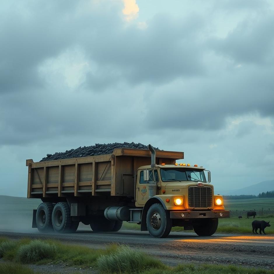 Dream : Carrying coal by truck in a dream