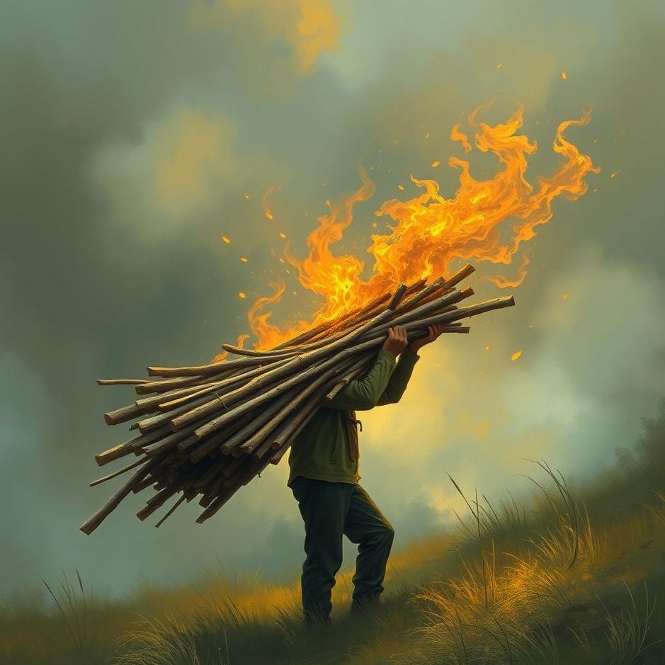 Dream : Carrying firewood in a dream