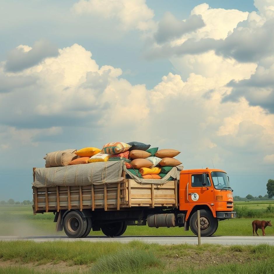 Dream : Carrying goods by truck in a dream