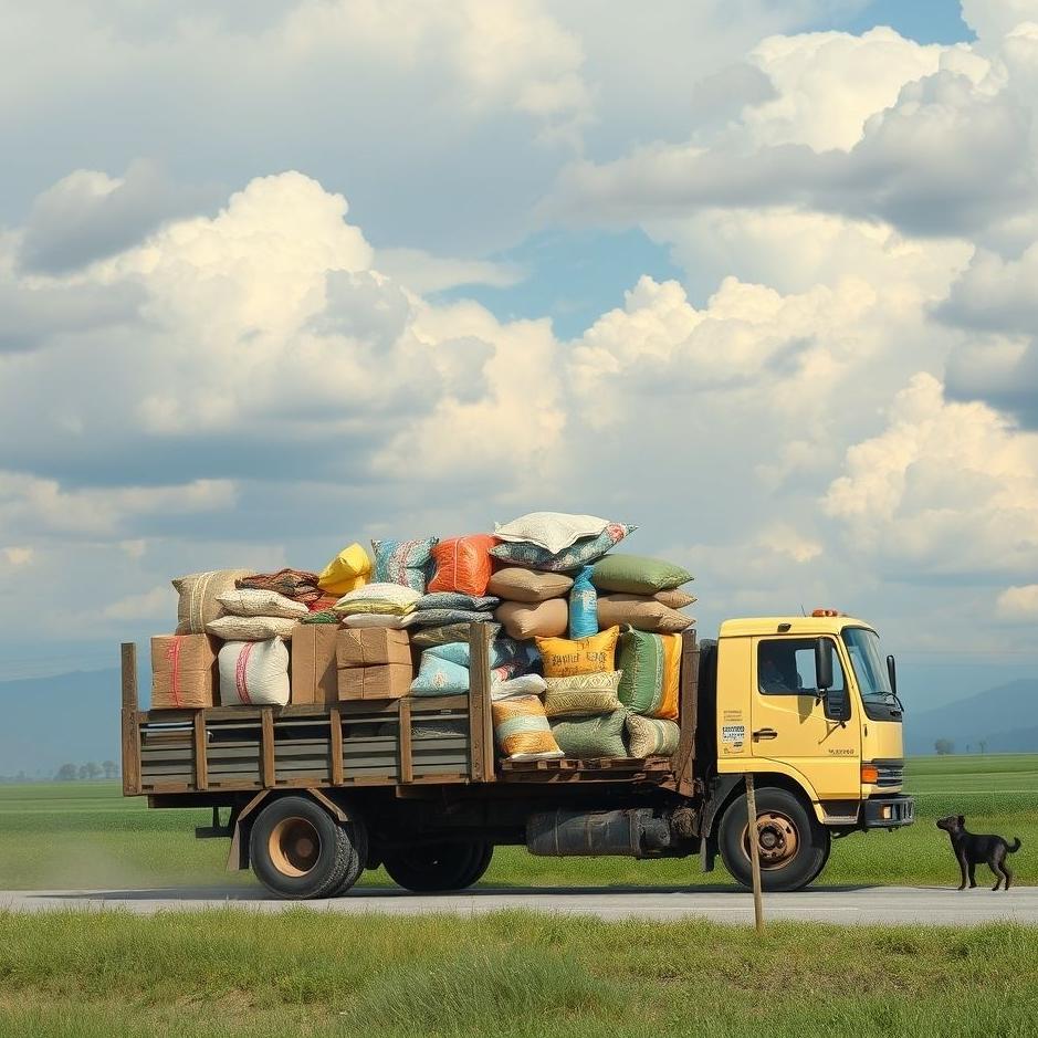 Dream : Carrying goods on a truck in a dream