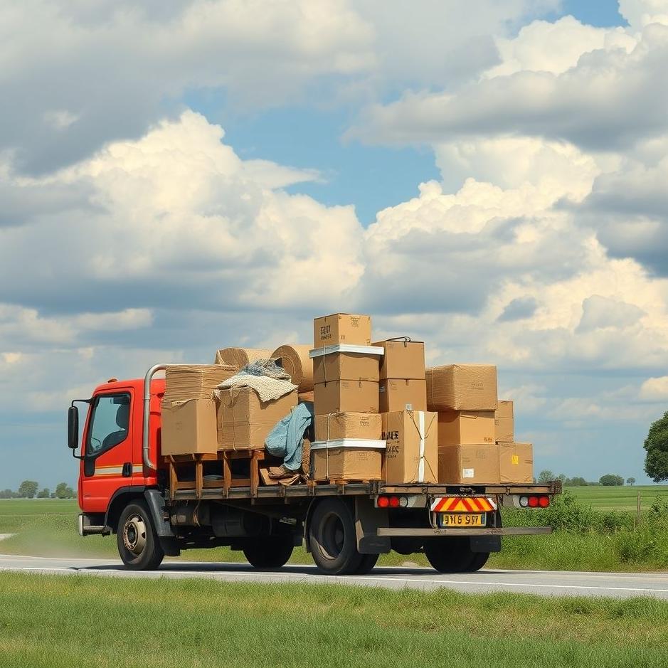 Dream : Carrying household goods by truck in a dream