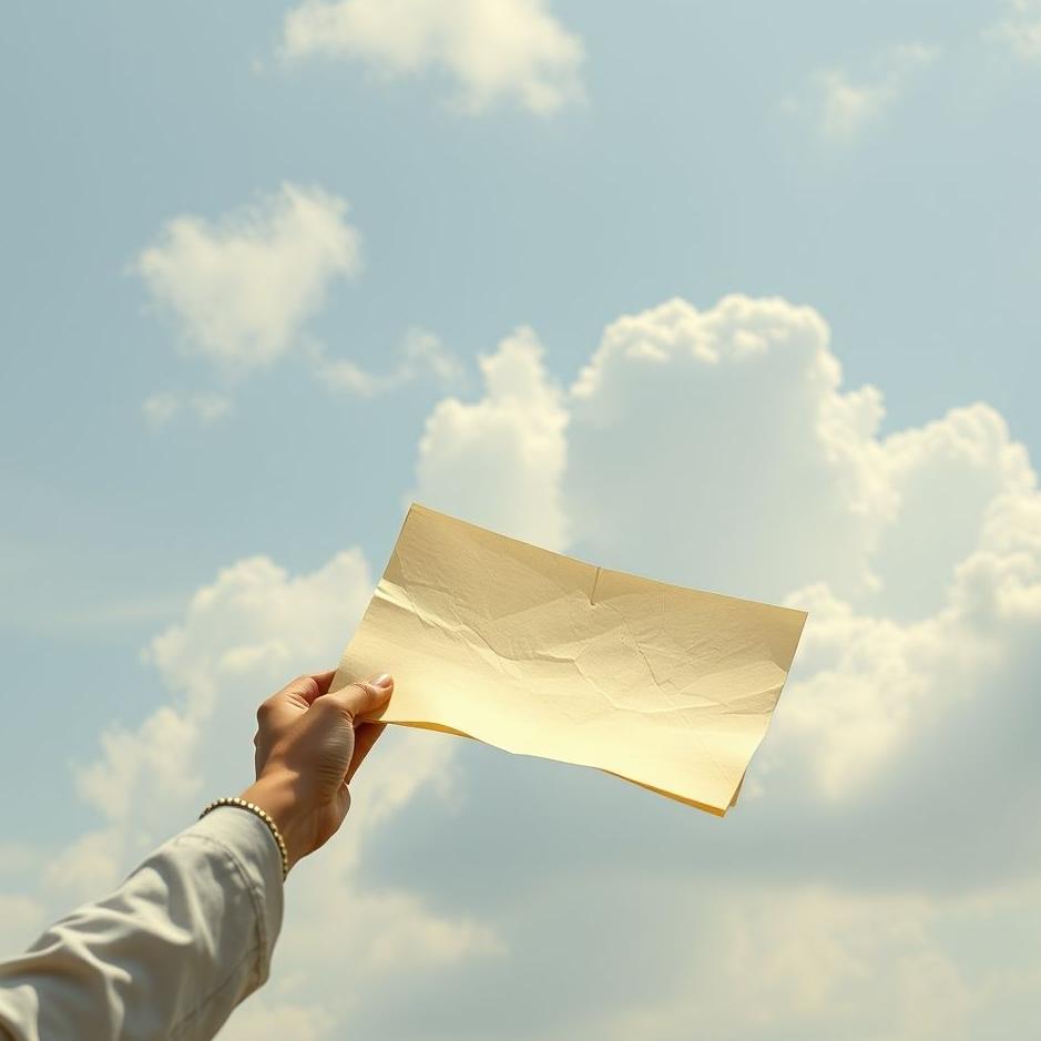 Dream : Carrying paper in a dream