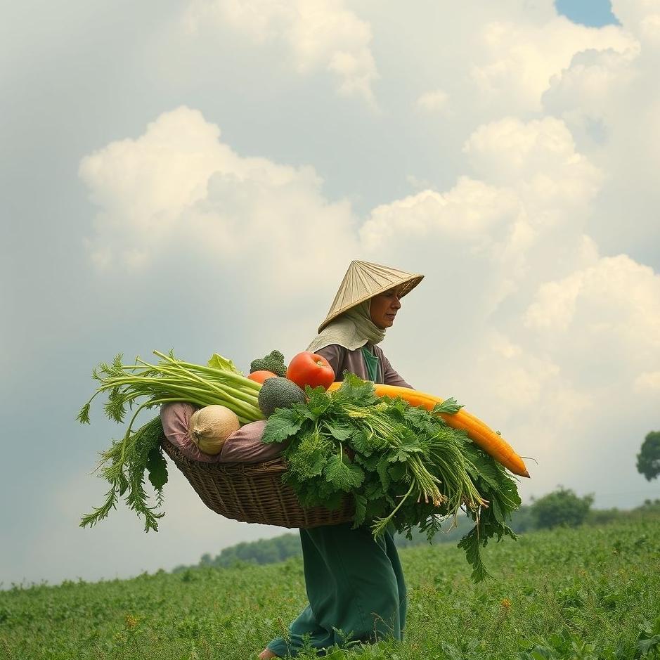 Dream : Carrying vegetables in a dream