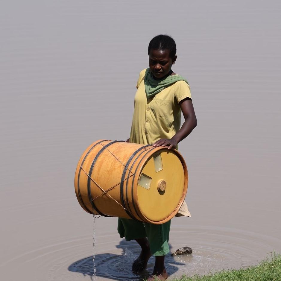 Dream : Carrying water in a drum 